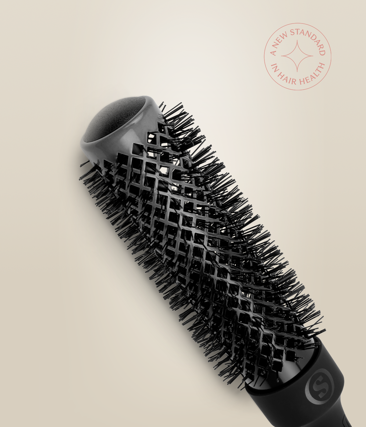 Ceramic barrel on the 33 mm HeatSense Round Brush.